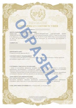 Образец Сертификат СТО 01.064.00220722.2-2020 Севастополь Сертификат СТО 01.064.00220722.2-2020 